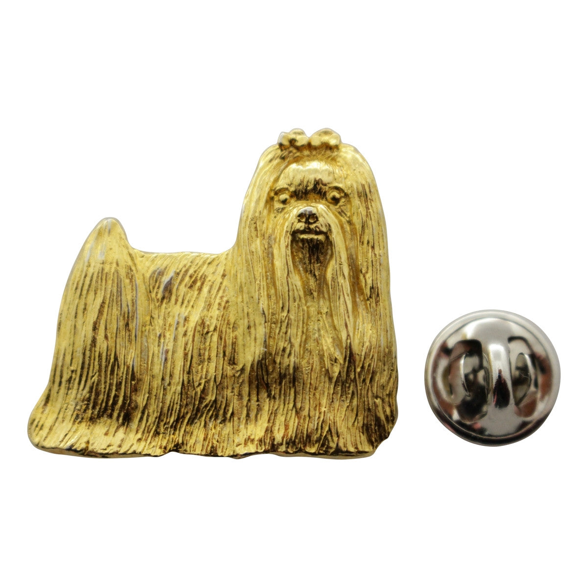 Maltese Pin ~ 24K Gold ~ Lapel Pin ~ 24K Gold Lapel Pin ~ Sarah's Treats & Treasures